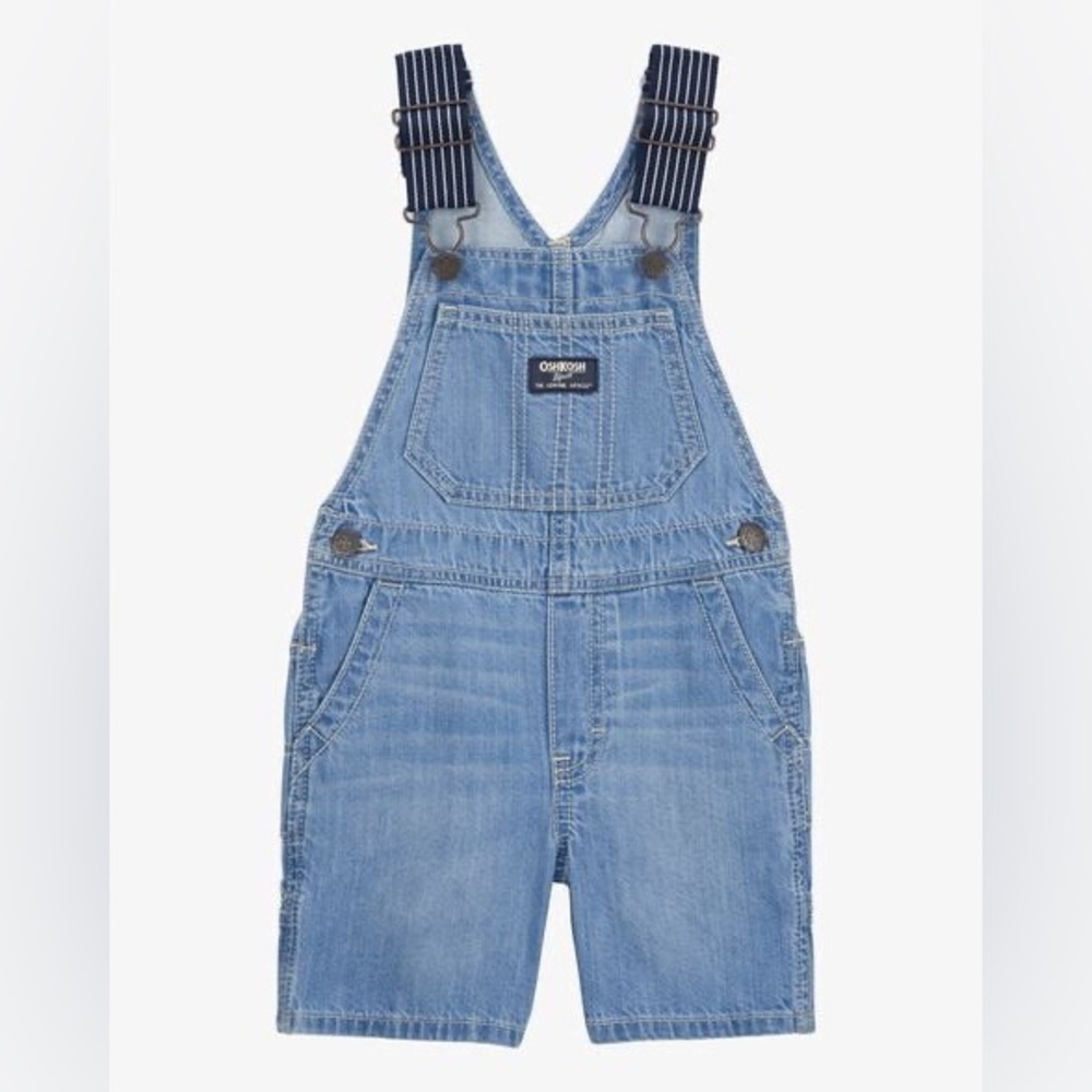 NEW OshKosh B'gosh Toddler Denim Shortalls size 9 Months